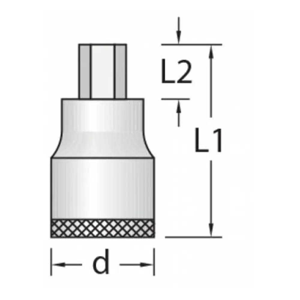 Chave Soquete Hexagonal Enc 1/2 x MM6 IN19 GEDORE — fotografia 3