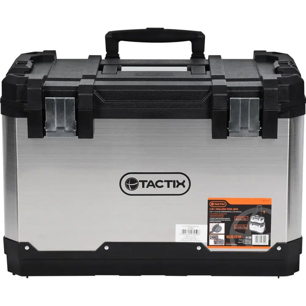 Caixa de ferramenta modular plástica e metal 2 em 1 Tactix — fotografia 3