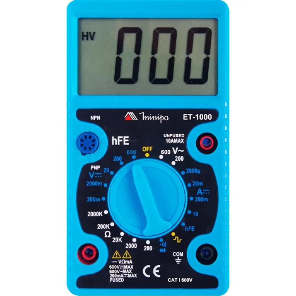 Multímetro digital ET-100 10A 600V Minipa