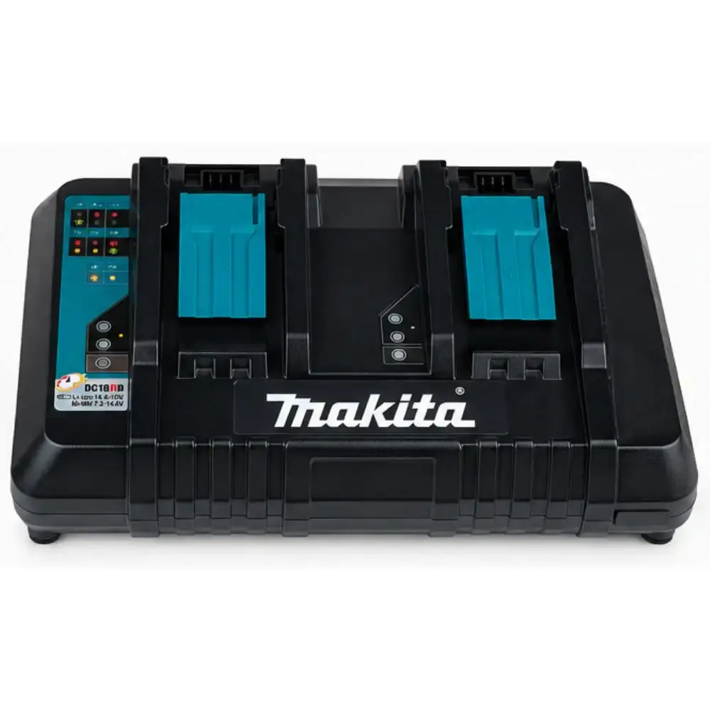 Carregador duplo 127V DC18RD para baterias 14,4V e 18V Makita — fotografia 2
