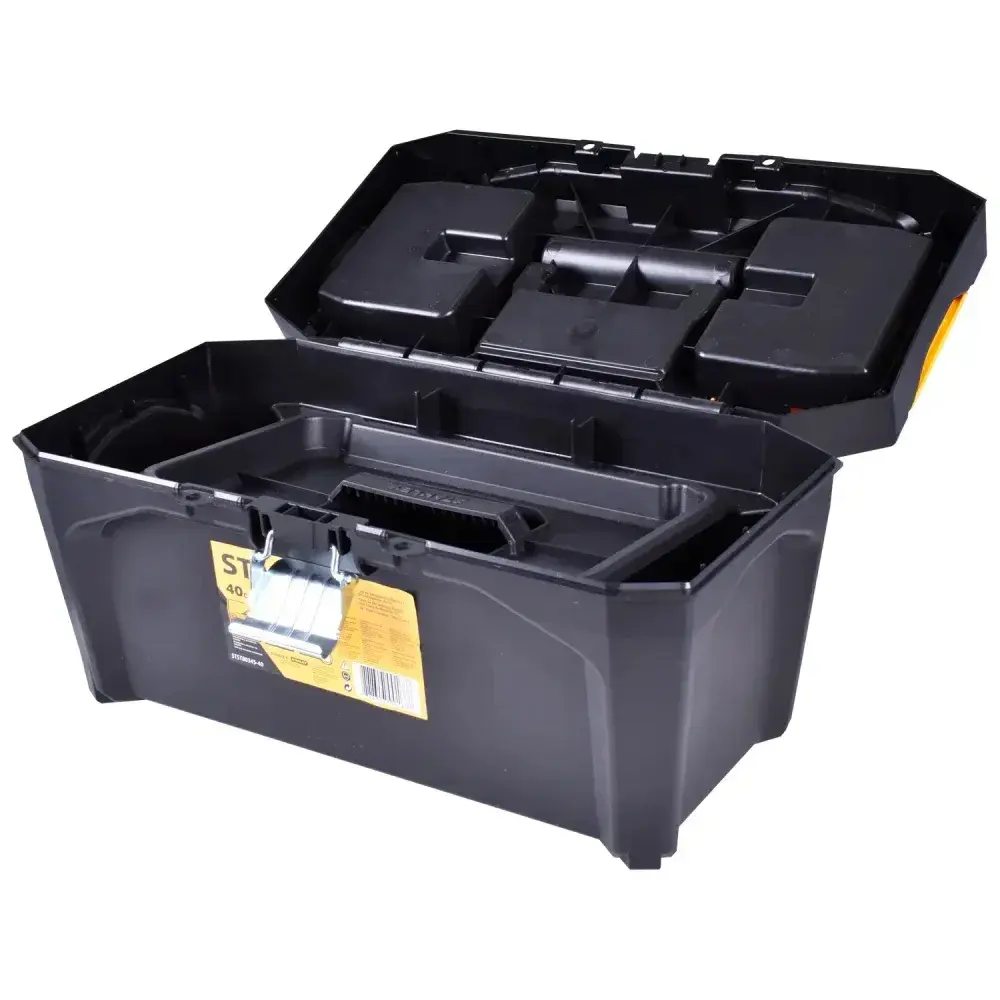 Caixa organizadora plástica empilhável STST80345-40 Stanley — fotografia 7