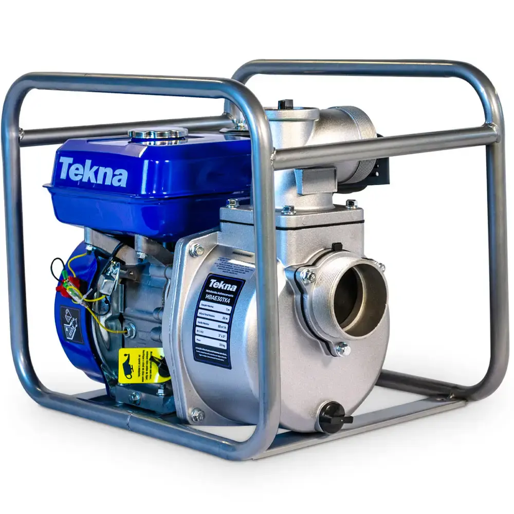 Motobomba à gasolina 6.5 HP 4 tempos auto escorvante MBAE30TK4 Tekna — fotografia 5