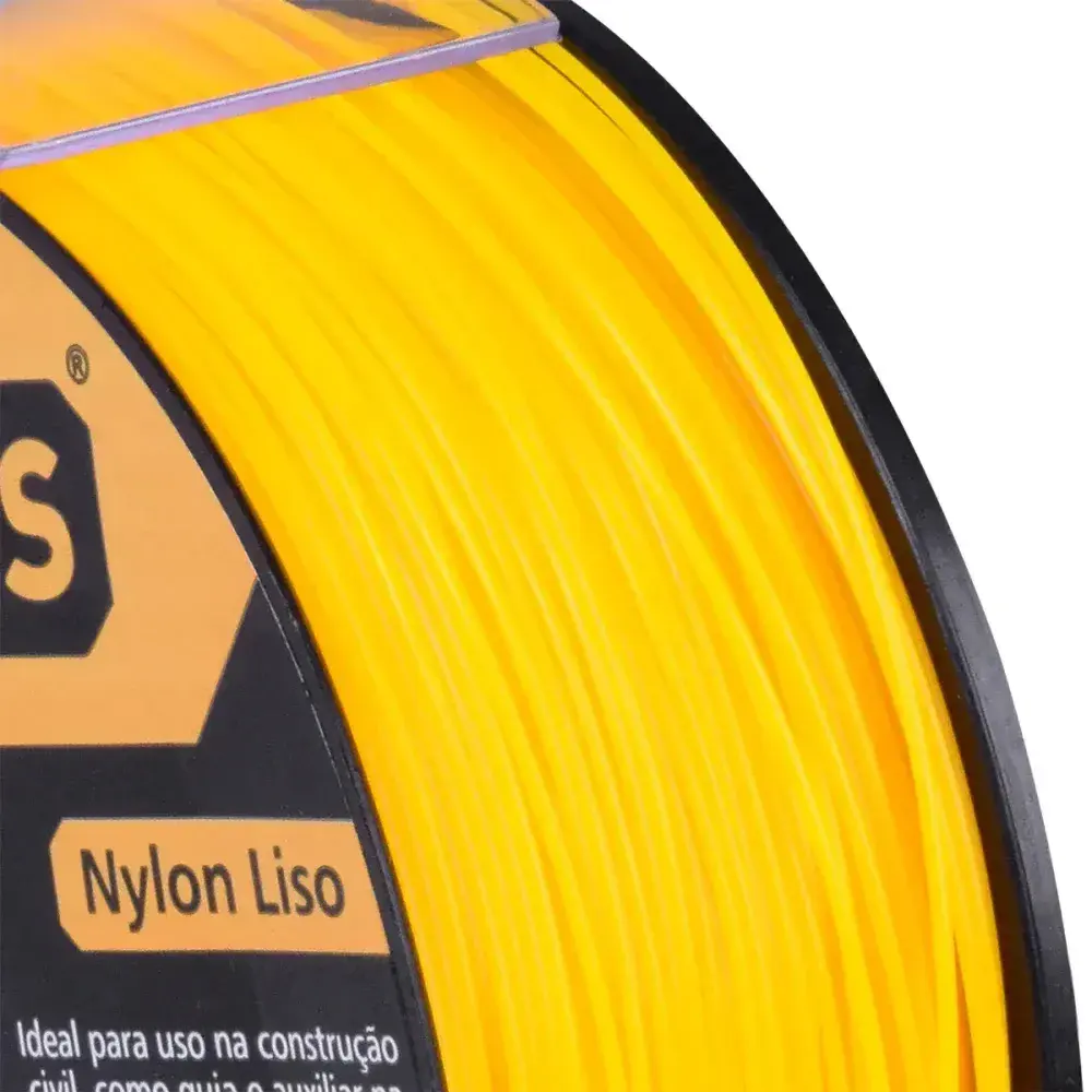 Linha pedreiro nylon amarelo 0,80M x 100MTS Collins — fotografia 8