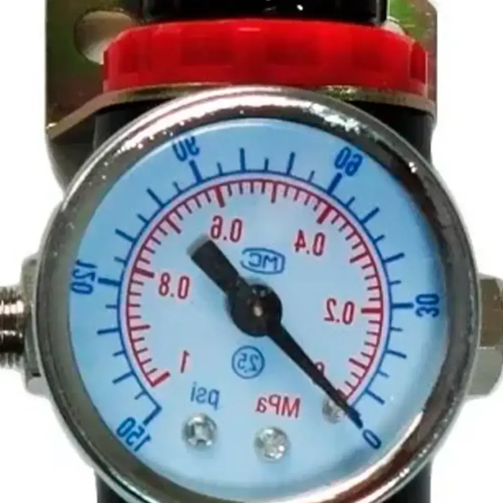 Filtro regulador de ar 1/4 POL com manômetro 3365 Bremen — fotografia 4