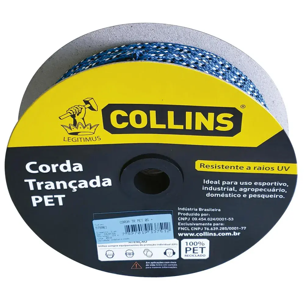 Corda pet trançada 133M/ 5MM Collins — fotografia de referência