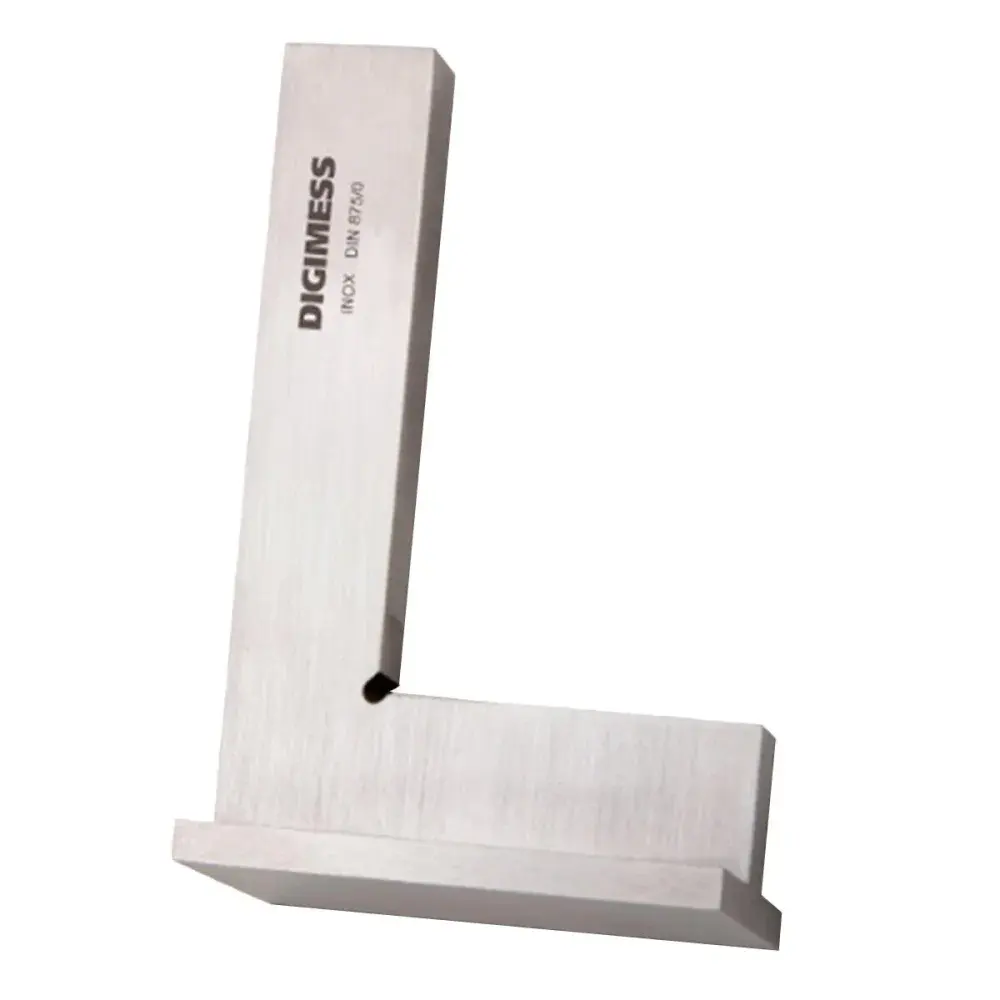 Esquadro em aço inox com base classe o 150X100MM Digimess