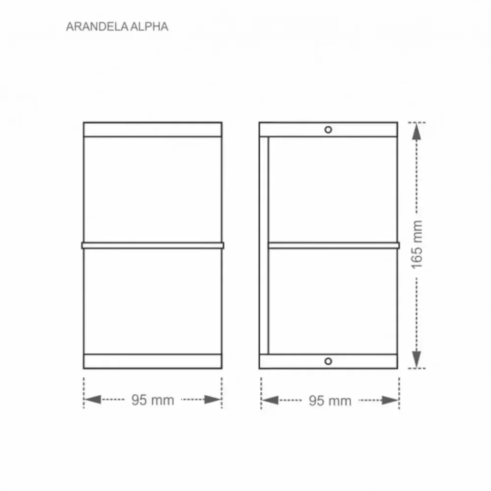 Luminária arandela alpha W1W G9 25W preta Taschibra — fotografia 6