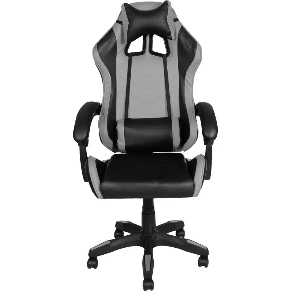 Cadeira gamer cinza e preta 120KG Kala — fotografia de referência