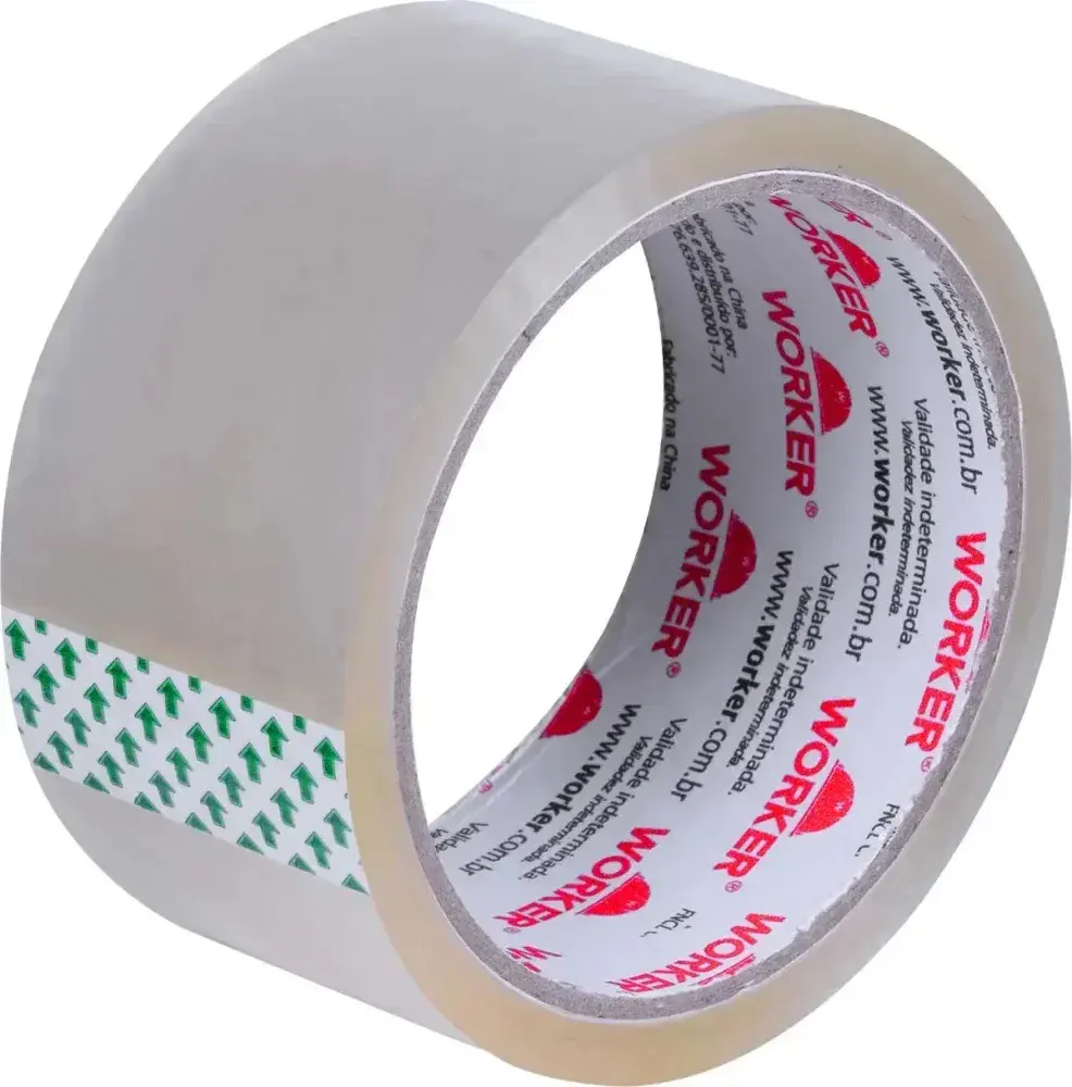 Fita para empacotamento 48MM x 45M transparente Worker — fotografia 7