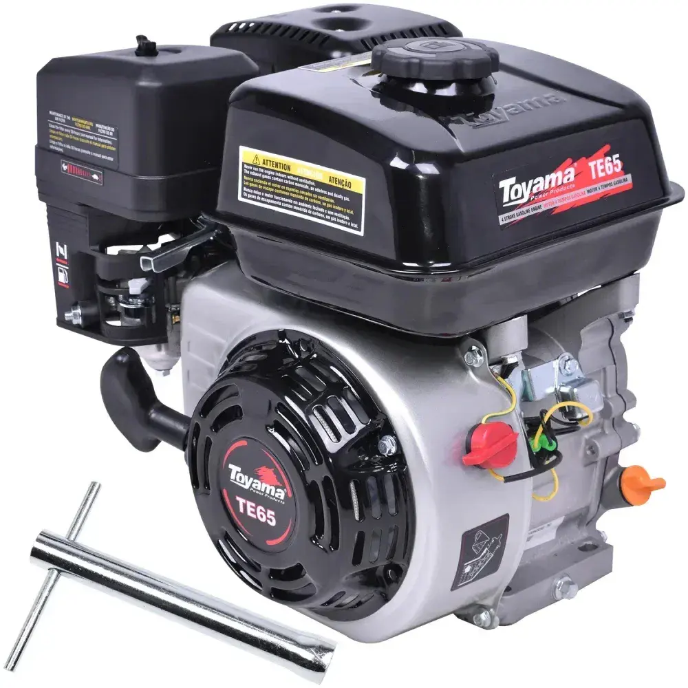 Motor a gasolina 6,5HP com partida manual da Toyama — fotografia 6