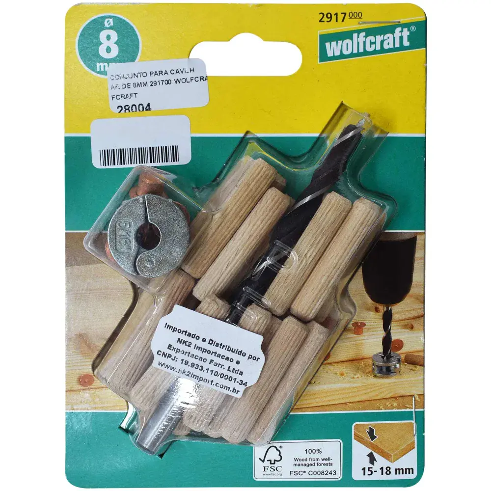 Conjunto para cavilhar de 8MM - Wolfcraft - 291700 — fotografia 6