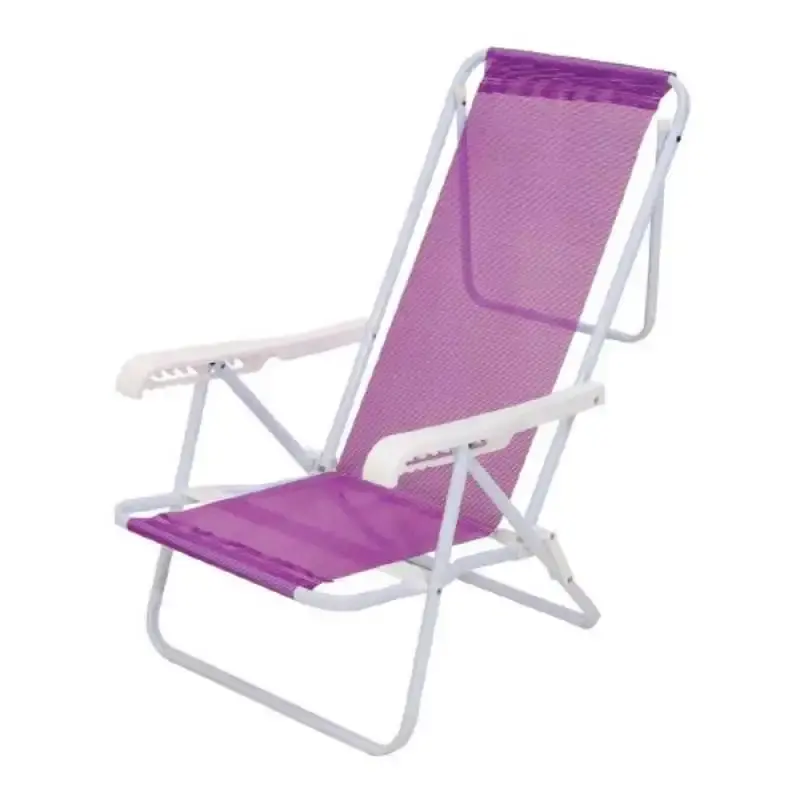 Cadeira de praia e piscina reclinável 8 posições 2290 lilas sannet Mor — fotografia de referência