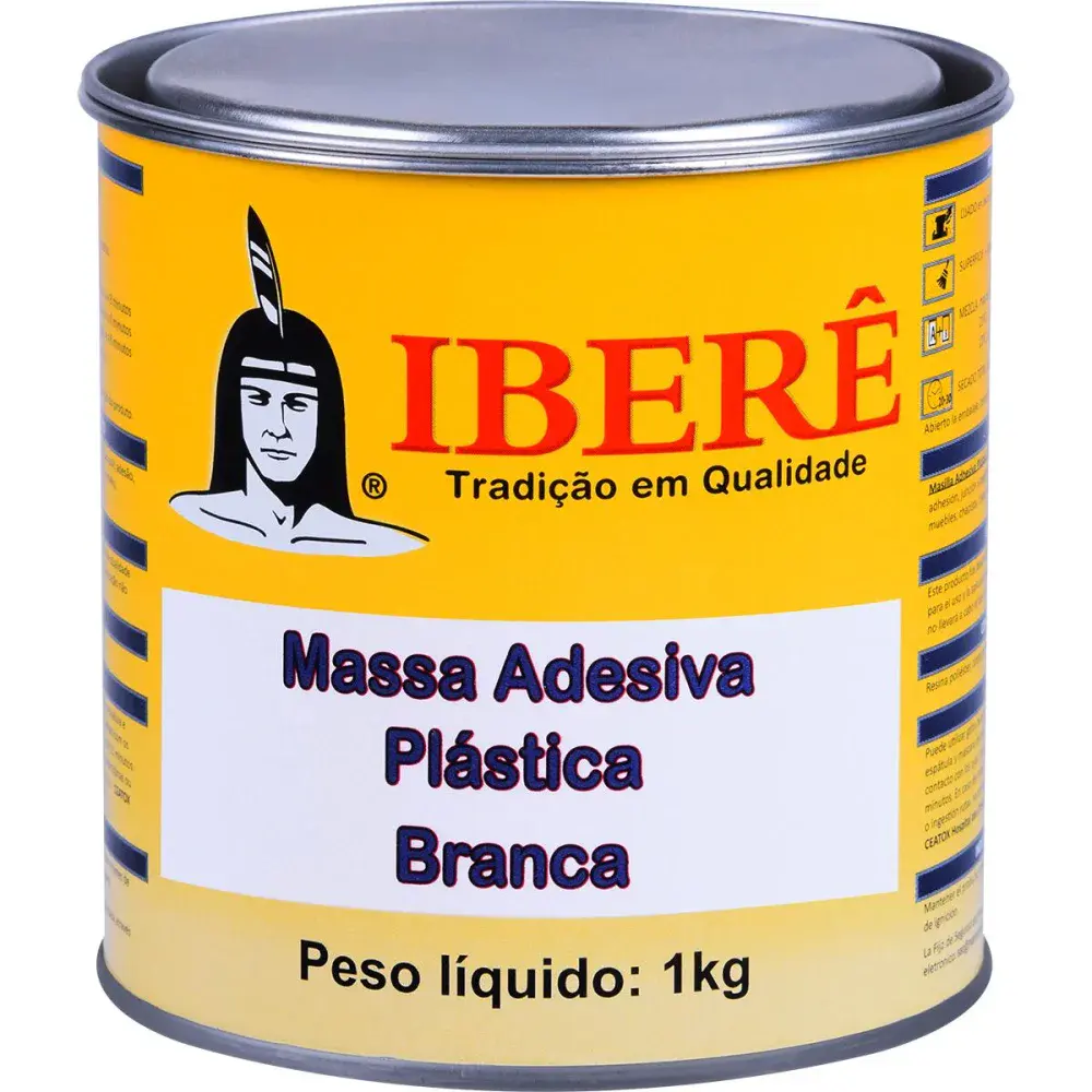 Massa plástica branca 1KG iberê — fotografia 2