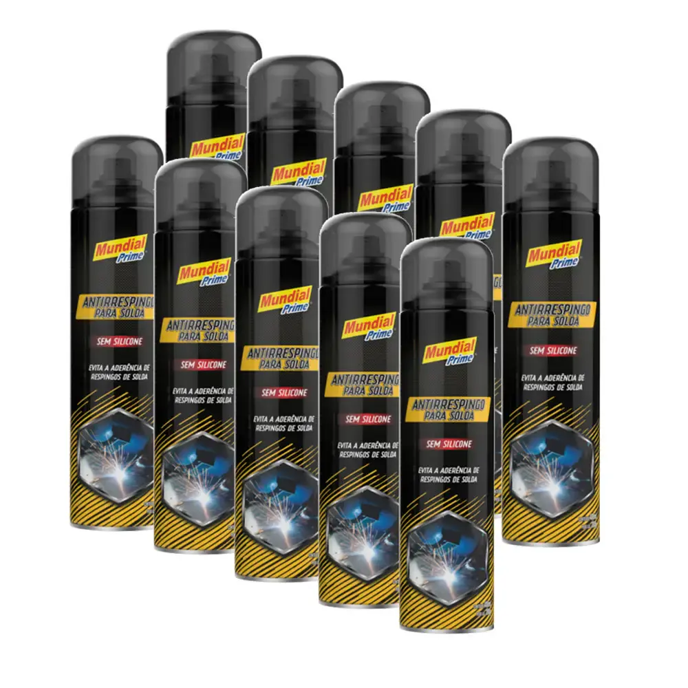 Kit anti respingo spray para solda sem silicone 400ML 10 unidades AE03000010 Mundial prime