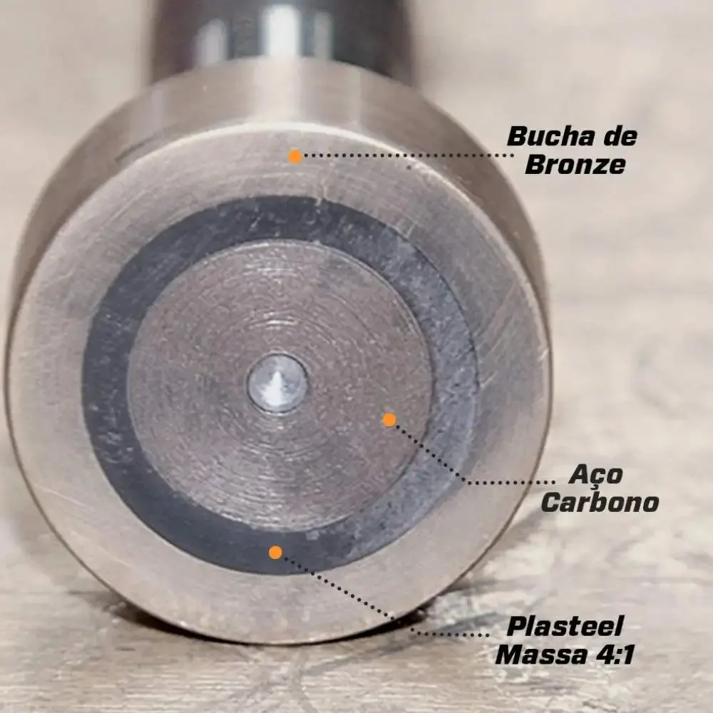Plasteel massa 4:1 solda a frio 450G PQ1 Tapmatic — fotografia 4