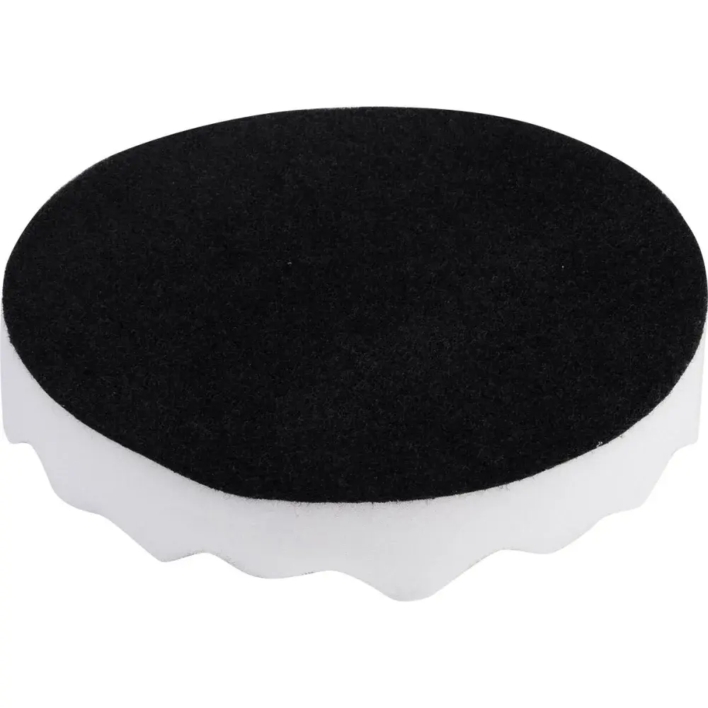 Boina de espuma para refino automotivo 165MM branca Worker — fotografia 4