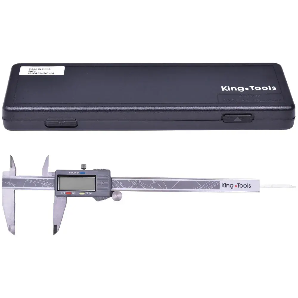 Paquímetro digital com dígitos grandes 502.200BL kingtools - cap. 200MM King Tools — fotografia 6