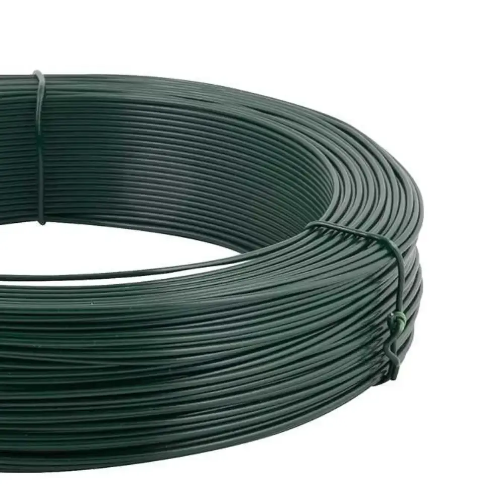 Arame revestido pvc verde rolo 1KG BWG20 Vonder — fotografia 4