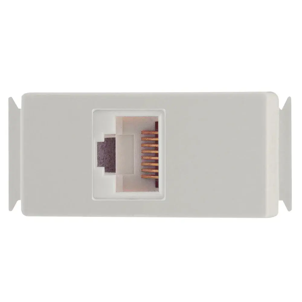Módulo de transmissão de dados RJ45 CAT.6 branco Tramontina — fotografia 2