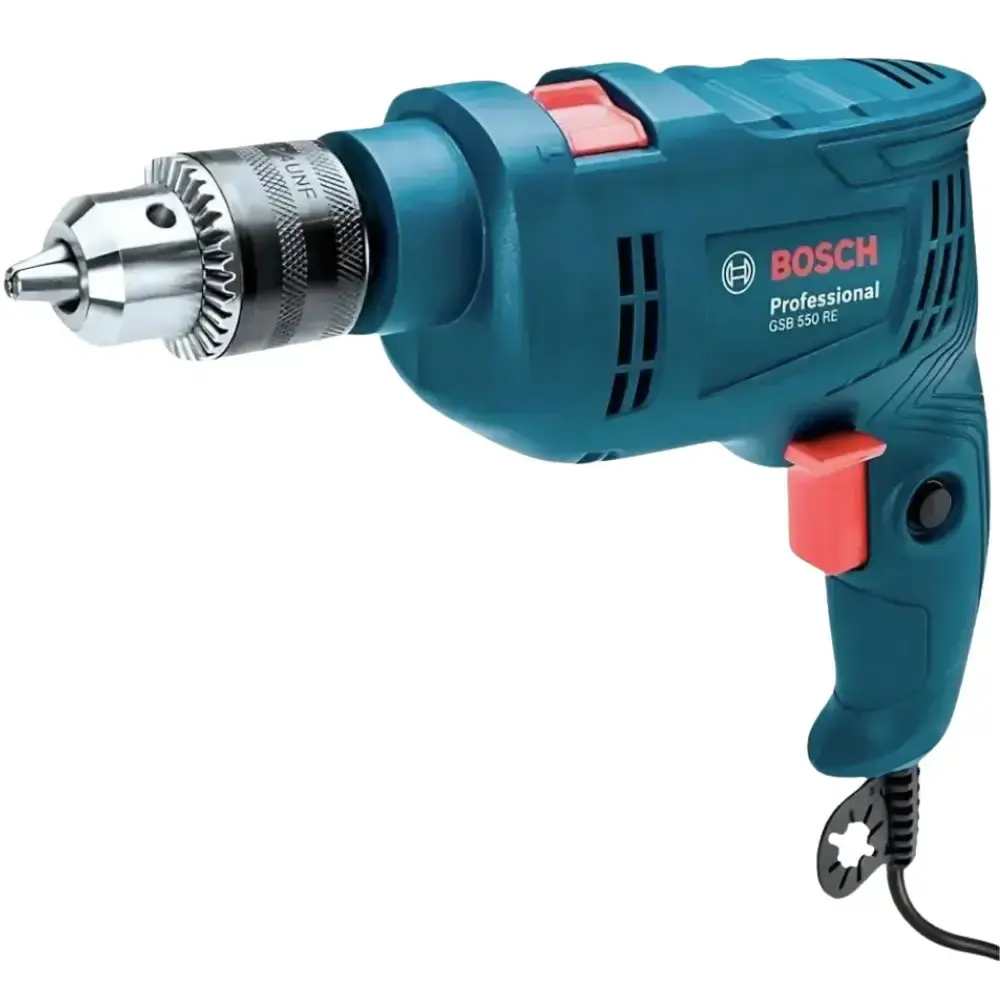 Furadeira de impacto 550W 1/2POL com kit de pontas 33 peças Bosch 110 V — fotografia 4