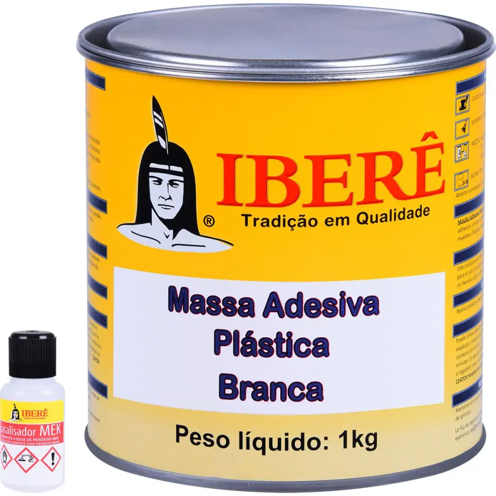 Massa plástica branca 1KG iberê