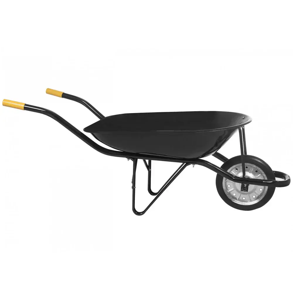 Carrinho de mão chapa roda maciça preto 45L Maestro