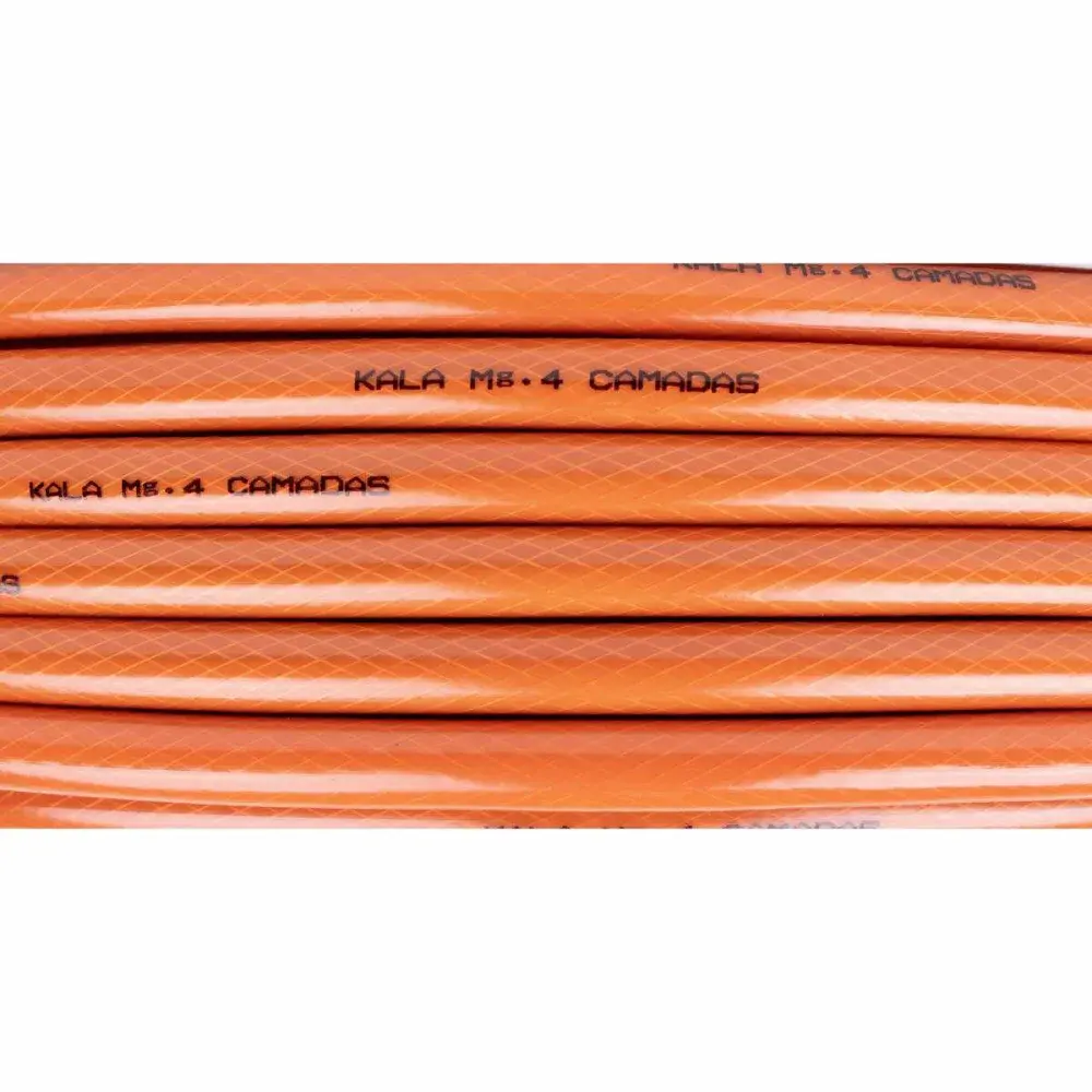 Kit mangueira jardim reforçada laranja 4 camadas 20M Kala — fotografia 4