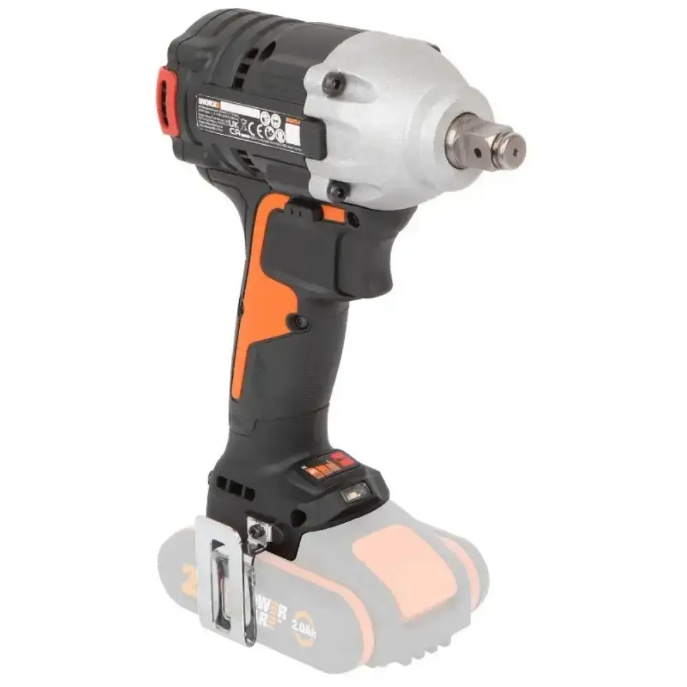 Chave de impacto 1/2POL 300NM com bateria 20V 2,0AH e carregador 16-20V bilvot worx Positec — fotografia 3