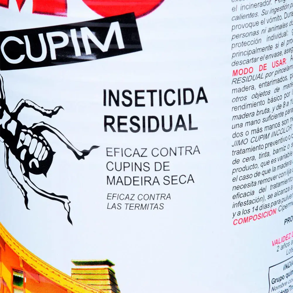 Inseticida jimo cupim incolor lata 900ML jimo Jimo Quimica — fotografia 4