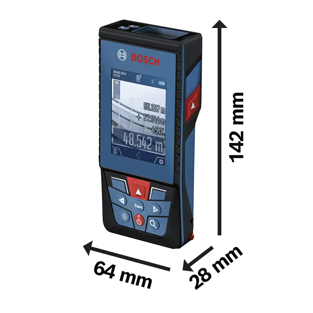 Medidor distância laser trena GLM 100-25 c bluetooth Bosch — fotografia 5