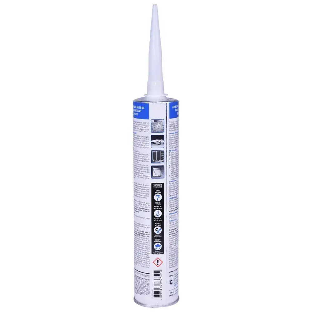 Selante de poliuretano preto PU40 310ML Tekbond — fotografia 8