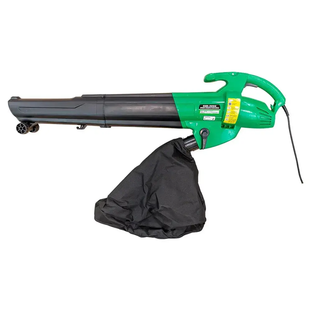 Soprador de folhas GSS-3000W 220V sopra Garthen — fotografia 4