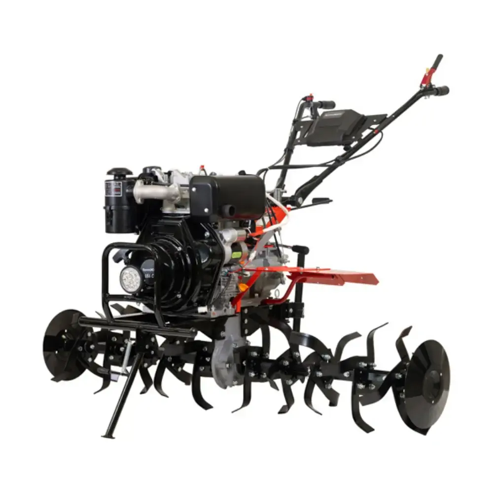 Motocultivador a diesel 13HP 456CC com partida elétrica Toyama — fotografia 5