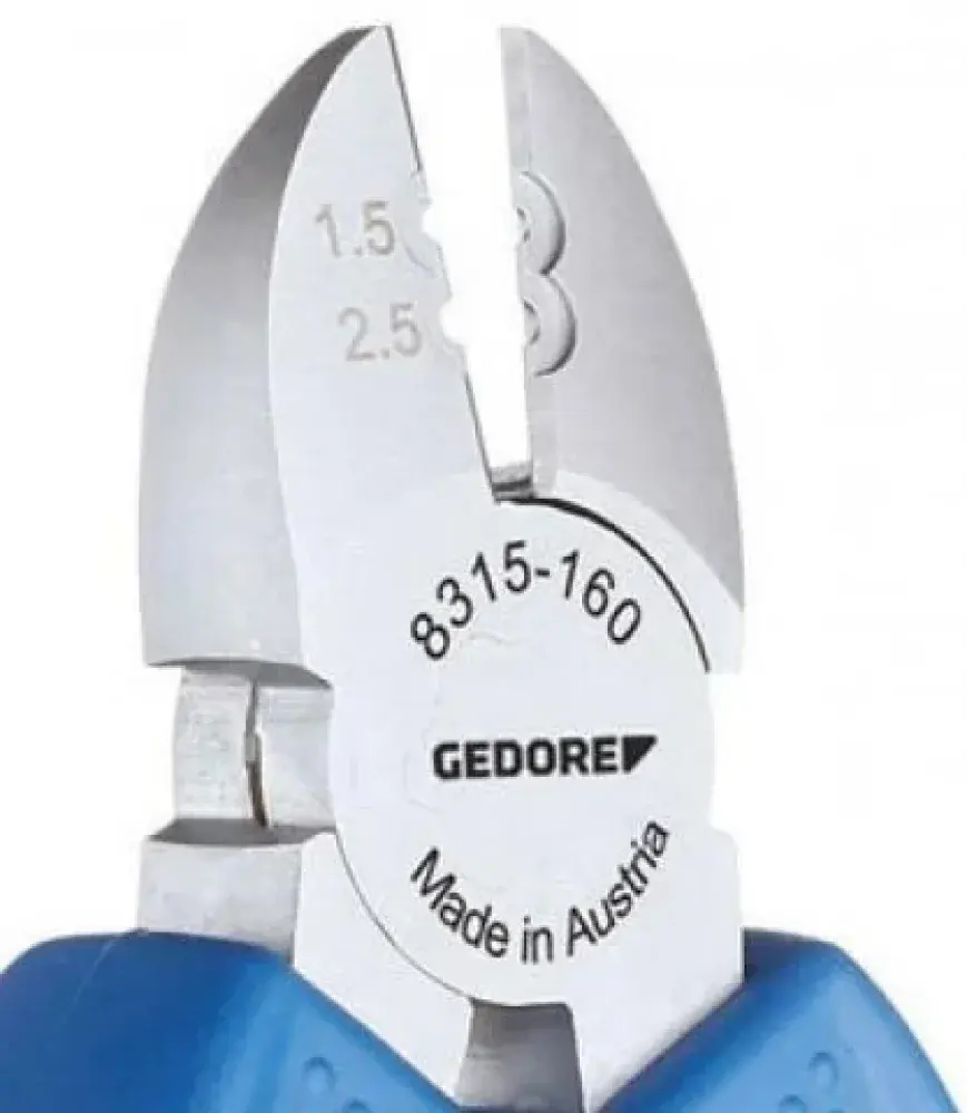 Alicate de corte diagonal para desencapar fios 6.1/2” Gedore — fotografia 4