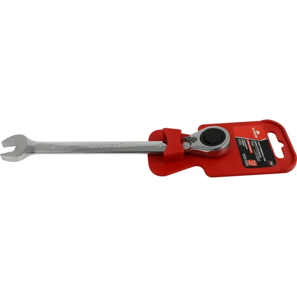Chave combinada com catraca reversível 12MM Worker — fotografia 6