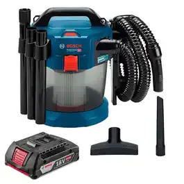 Aspirador de pó e líquido 10 litros 18V GAS 18V-10 l com bateria Bosch — fotografia 2