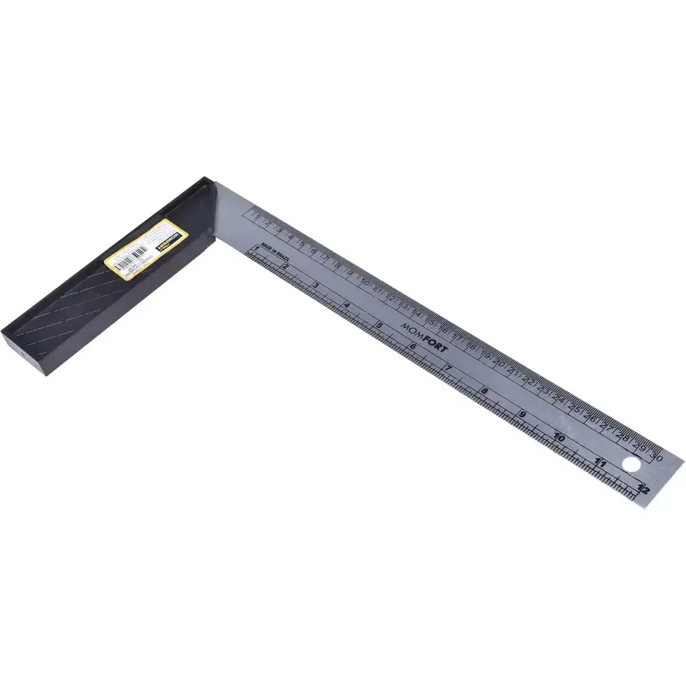 Esquadro 12″/30 cm com cabo de pvc 616012 Momfort — fotografia 8