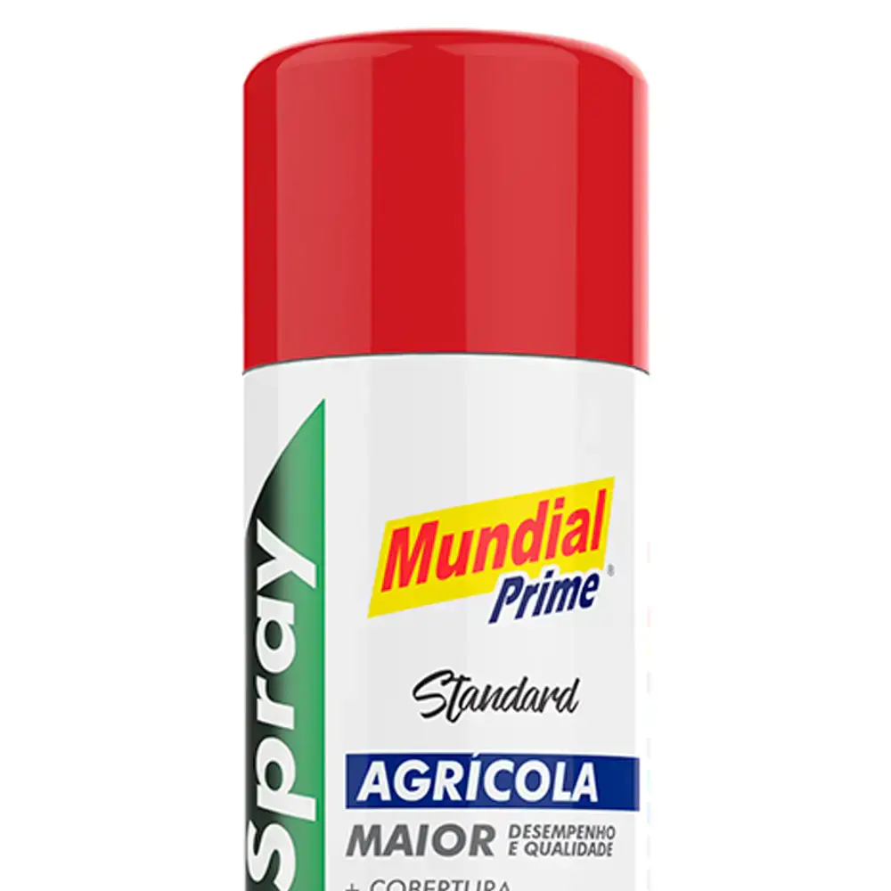Tinta spray 400ML vermelho agrícola AE0100142 Mundial prime — fotografia 2