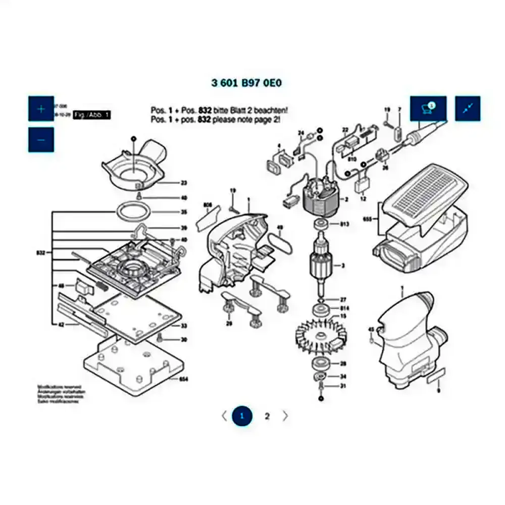 Placa base preta esponjosa para lixadeira orbital GSS 140 a 2610924724 Bosch — fotografia 5