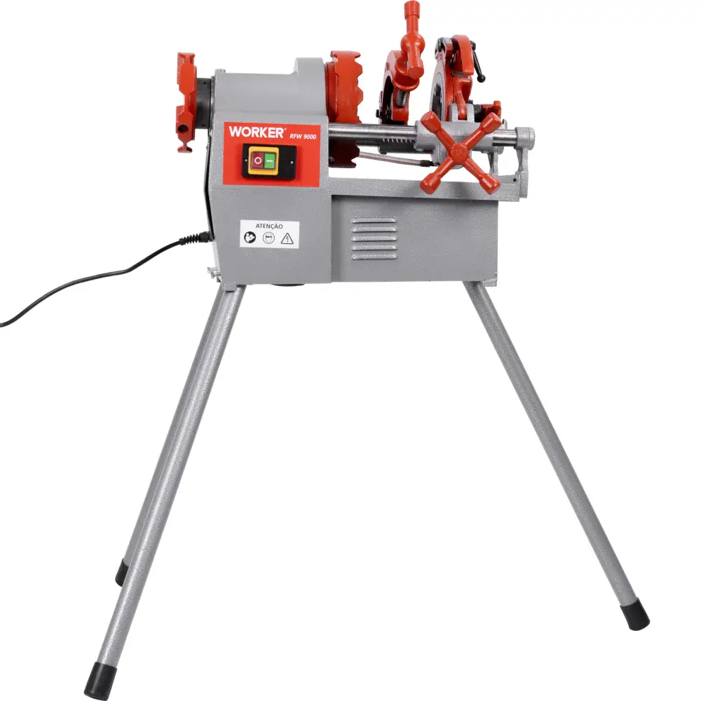 Rosqueadeira elétrica 1/2" a 2" npt e bspt 220V Worker — fotografia 3