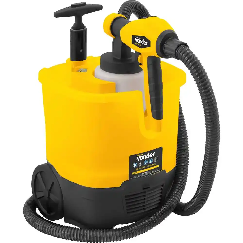 Pistola elétrica para pintura com roda PEV-750 Vonder 110 V