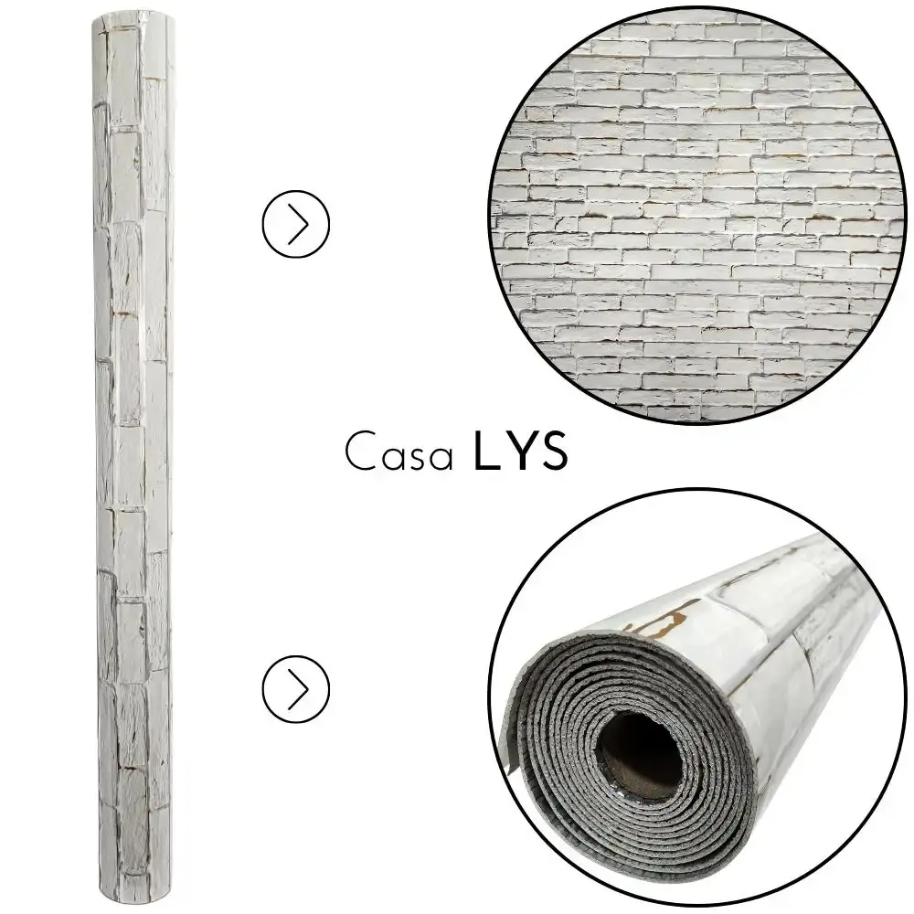 Papel de Parede Autoadesivo 3D Rolo de 1,2 x 3,0 Metros à Prova d’Água CASA LYS Preto — fotografia 12