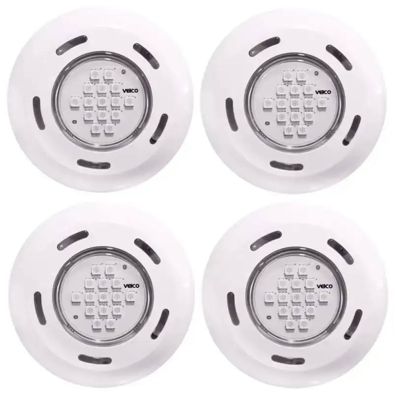 Kit 4 refletores LED RGB para piscina 3.2W Fluidra