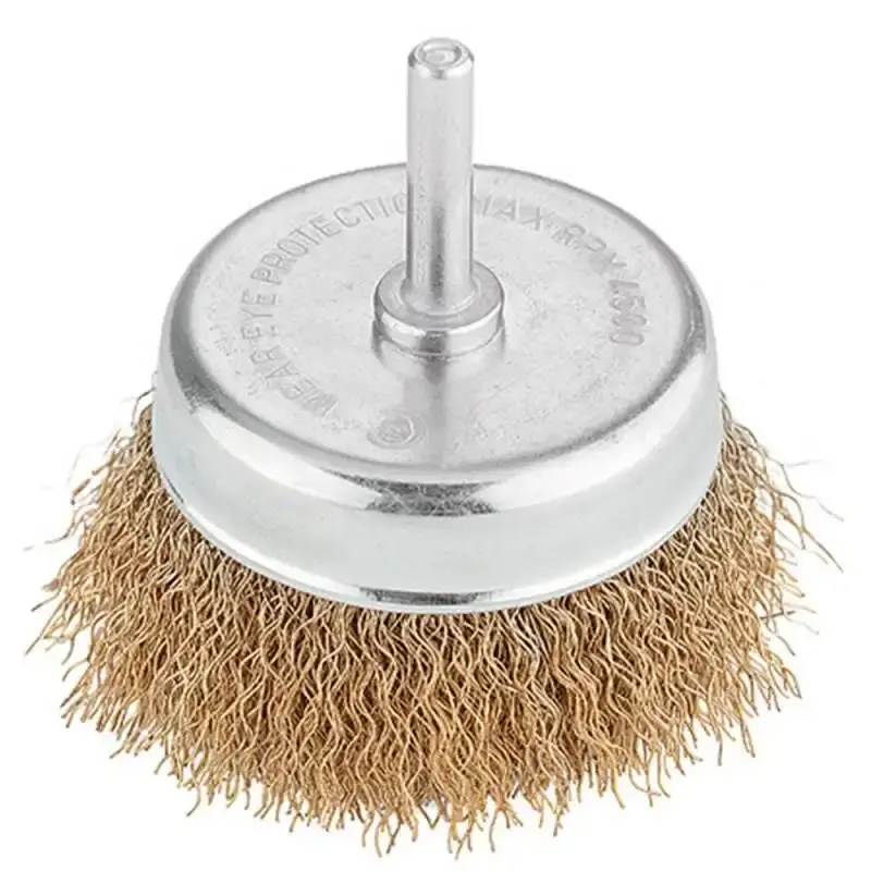 Escova de aço copo ondulada 75 MM 744789 MTX — fotografia de referência