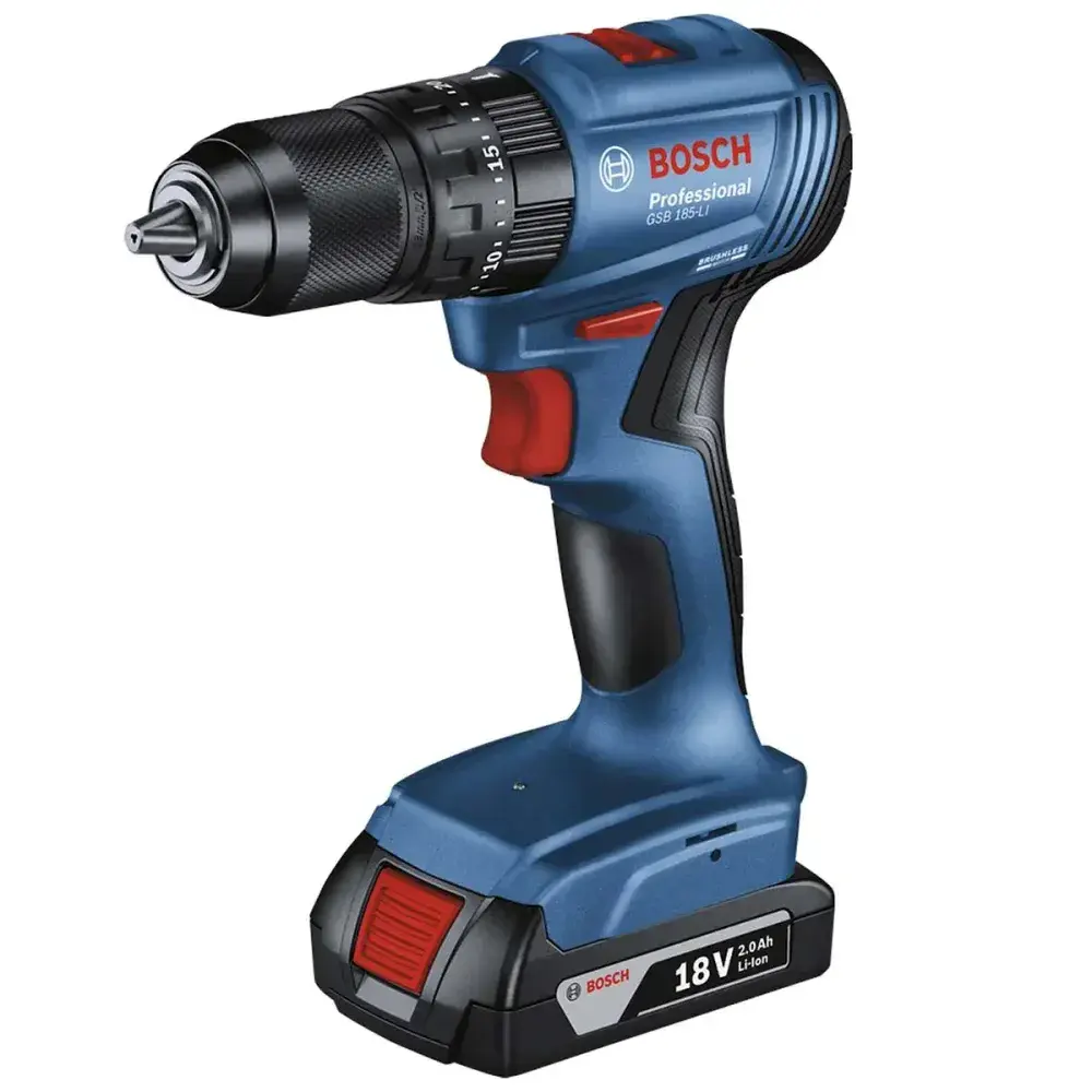 Furadeira parafusadeira de impacto 18V gsb 185-LI brushless sem fio Bosch — fotografia 10