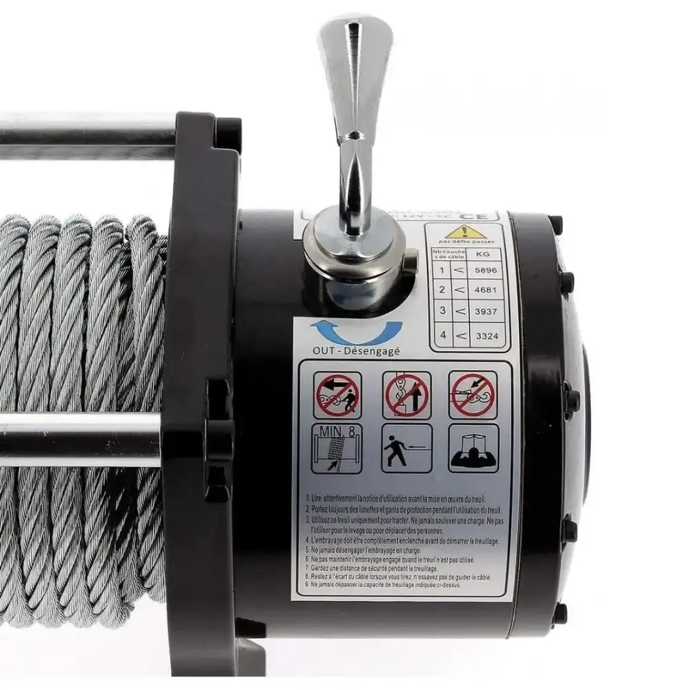 Guincho elétrico 12V 12000LB com controle remoto sem fio IWME004 ImportWay — fotografia 6