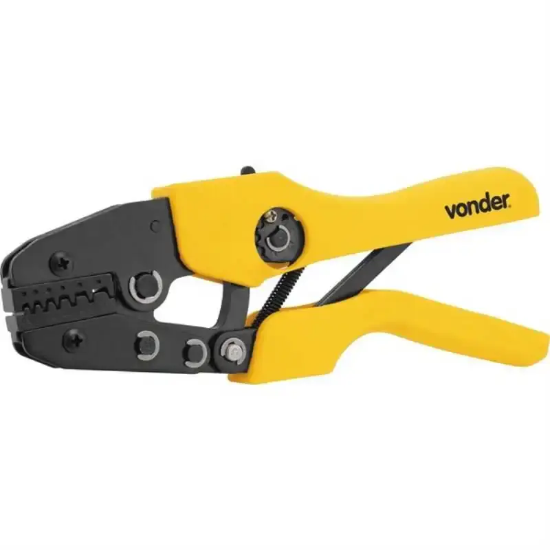 Alicate prensa terminal para crimpar e prensar cabos AP-054 Vonder