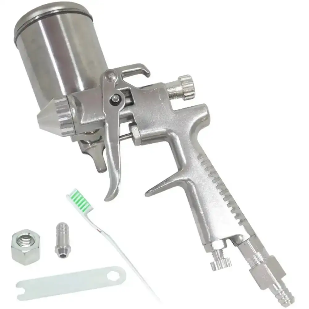 Pistola de pintura aerógrafo 0,5 MM 200ML alumínio EVPPA200-PR Evald — fotografia de referência