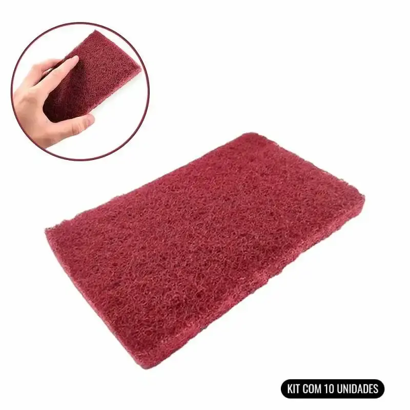 Esponja Fibratex 130 x 240 Extra Fina Bear-Tex Kit Com 10 Unidades NORTON — fotografia de referência