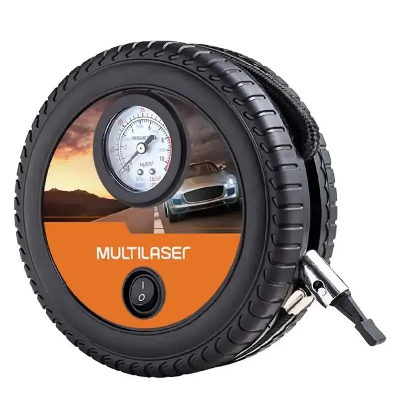 Compressor de ar 12V multiuso automotivo 15L/MIN 150 PSI com 3 bicos roda AU615 Multilaser — fotografia 3